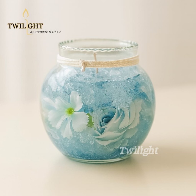 Sky Blue Candle